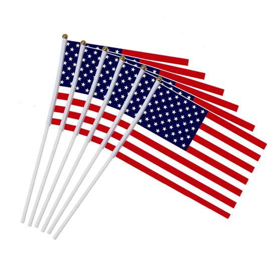 Hand Mini USA Flags (Pack of 10)